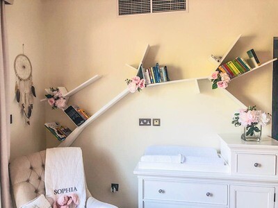 Wooden Tree Branch Book Display/Shelf Wooden Tree Branch Book Display/Shelf