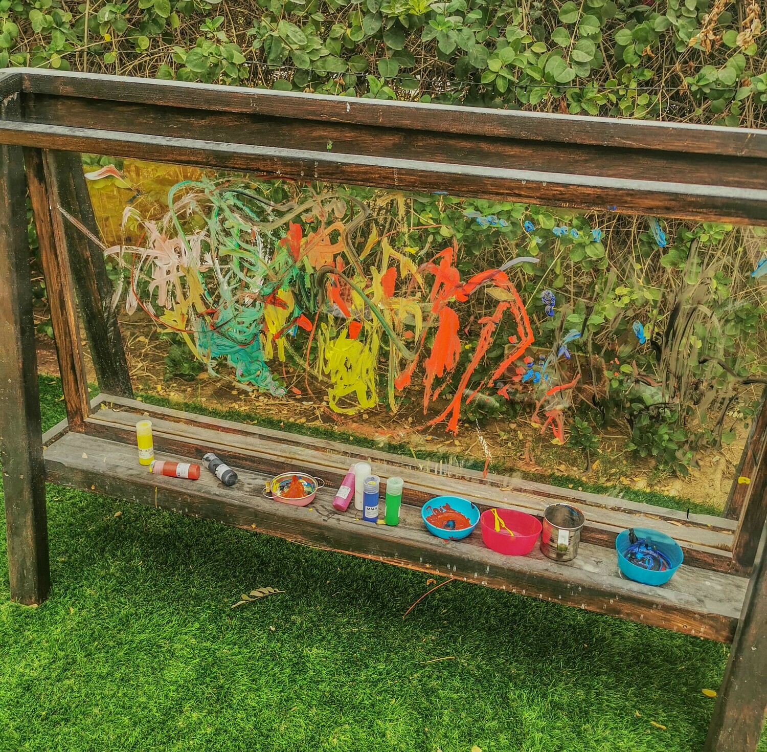 Outdoor Wooden Double Painting Easel