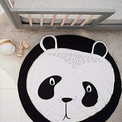 Round Play Mat for Baby Gym and Room Decor - Panda Round Play Mat for Baby Gym and Room Decor - Panda