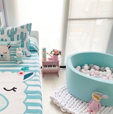 Custom Made Round Foam Ball Pit - Mint Custom Made Round Foam Ball Pit - Mint