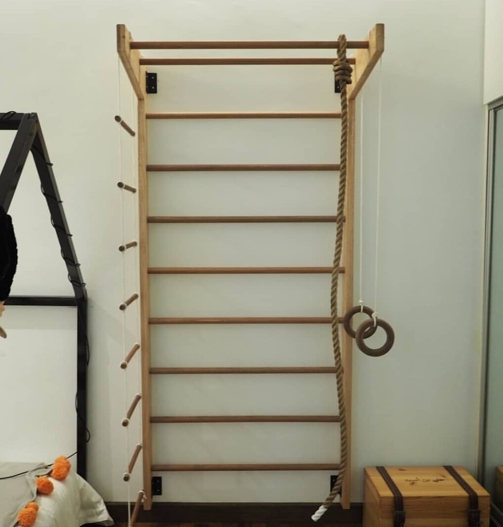Wooden Indoor Climbing Frame & Gym