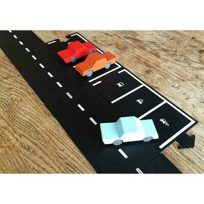 Waytoplay: Parking Extension Set - - Rubber Road Map