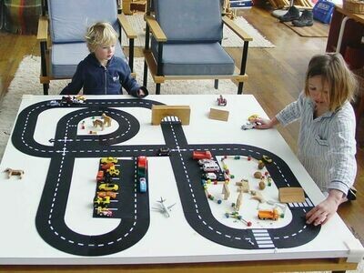 Waytoplay: Crossing Extension Set - - Rubber Road Map