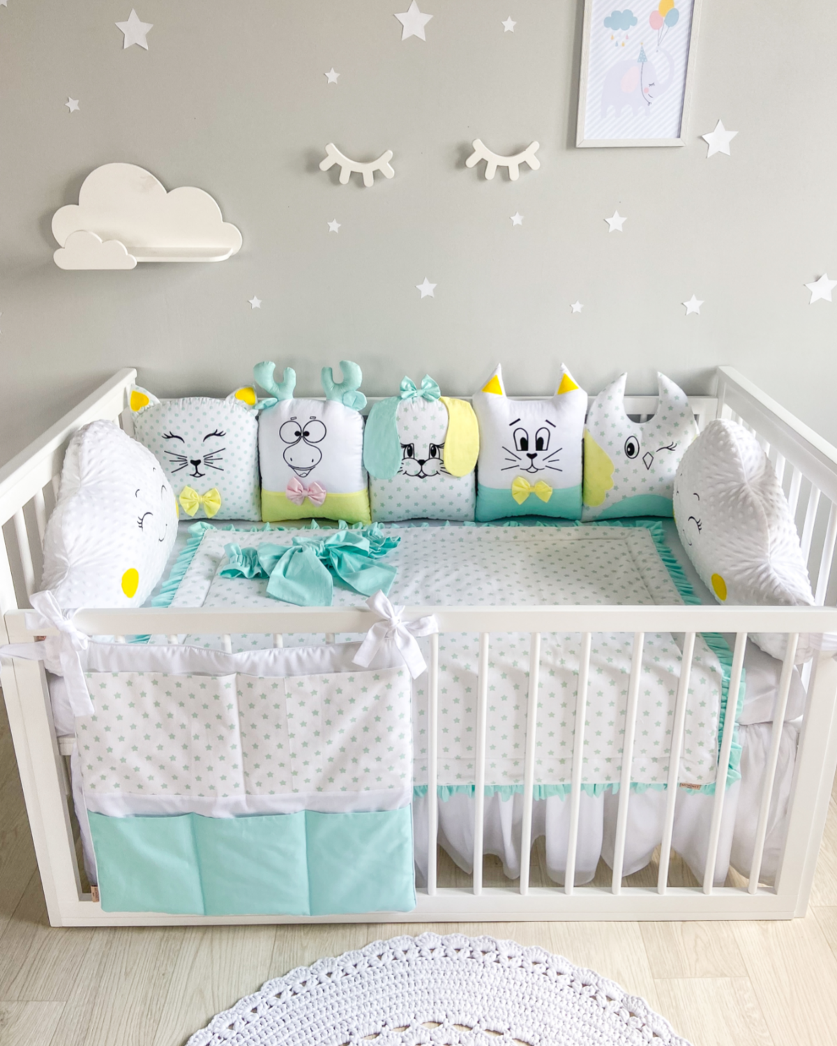 handmade cot bedding