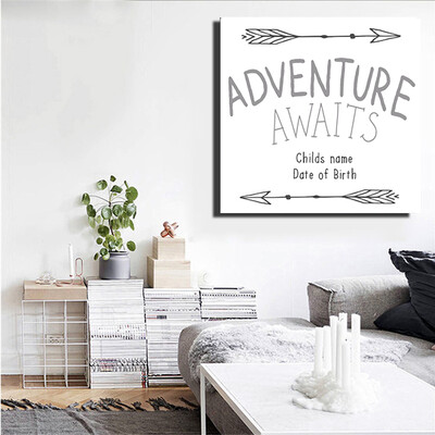 "Adventure Awaits" Quote Print and Frame "Adventure Awaits" Quote Print and Frame