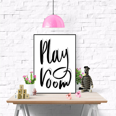 "Play Room" Quote Print and Frame "Play Room" Quote Print and Frame