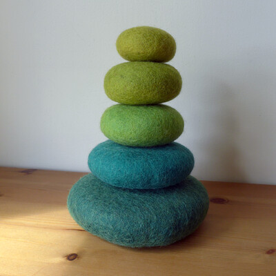 Felt Green Most - Stacking Set - 5 Pieces