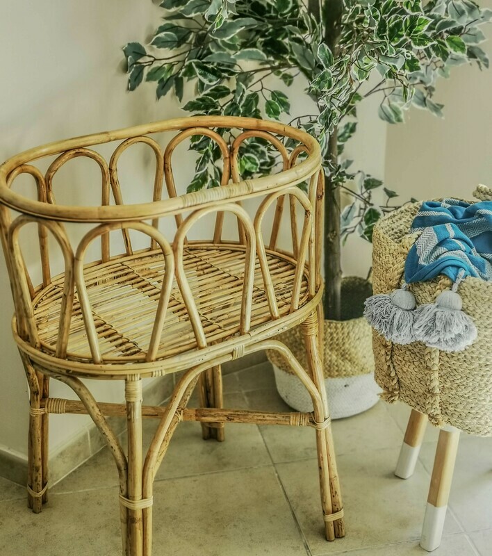 Rattan Free Standing Bassinet Rattan Free Standing Bassinet