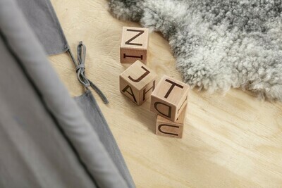 Wooden Alphabet Block - Natural