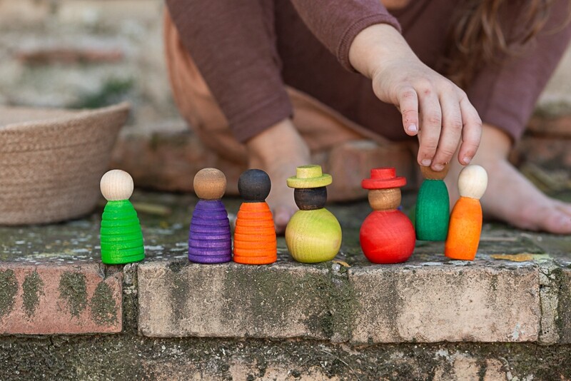 Together - Wooden Peg Dolls