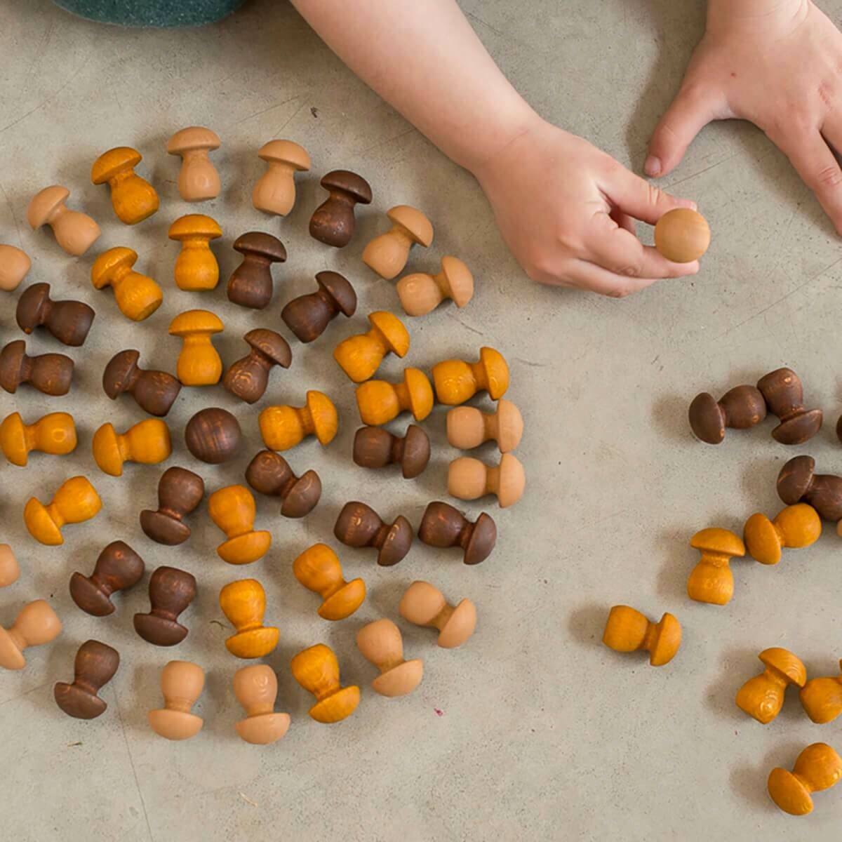 Mandala Brown Mushrooms