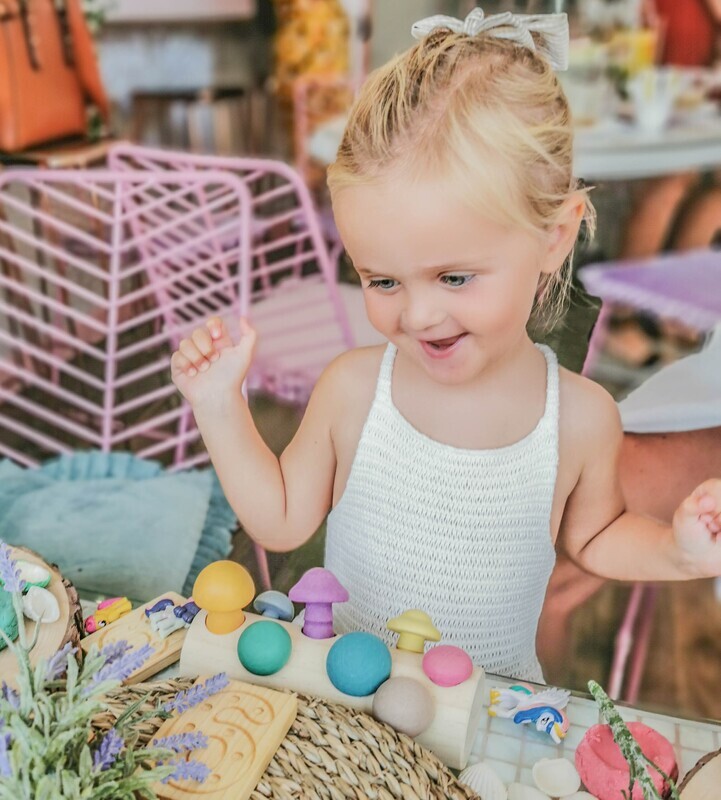 Wooden Mushroom Shape Sorting