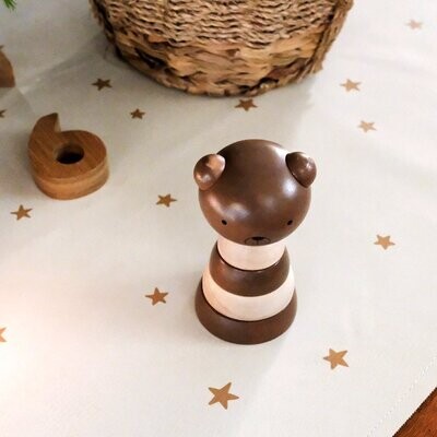 Wood Stacker Toy- Bear