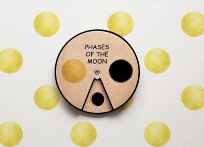 Wooden Education Montessori Cycle - Moon Wooden Education Montessori Cycle - Moon