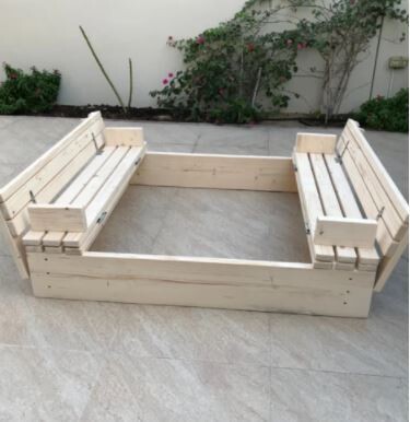 Sand Pit with Lid that folds into a Bench