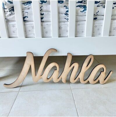 "Nahla" Wooden Sign