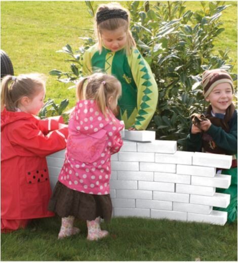 White Foam Bricks 75pk
