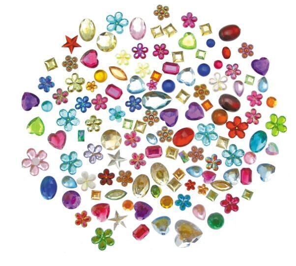 Jewels Acrylic Asstd 450g - Standard