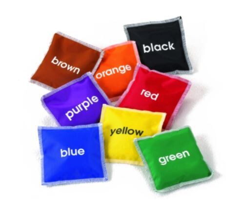 Colour Bean Bags Set Of 8