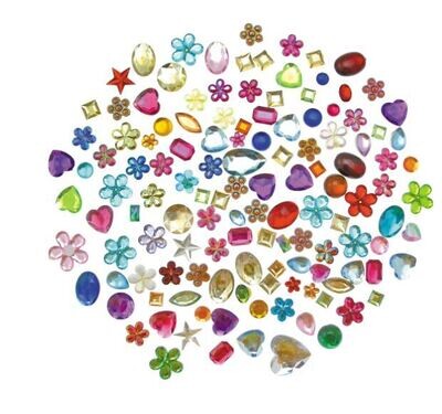 Jewels Acrylic Colours - Stick & Peel