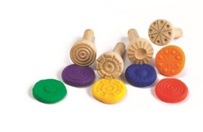 Wooden Dough Stampers(4)