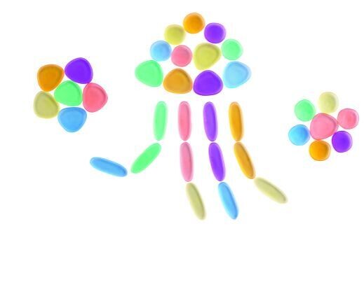 Clear Junior Rainbow Pebbles