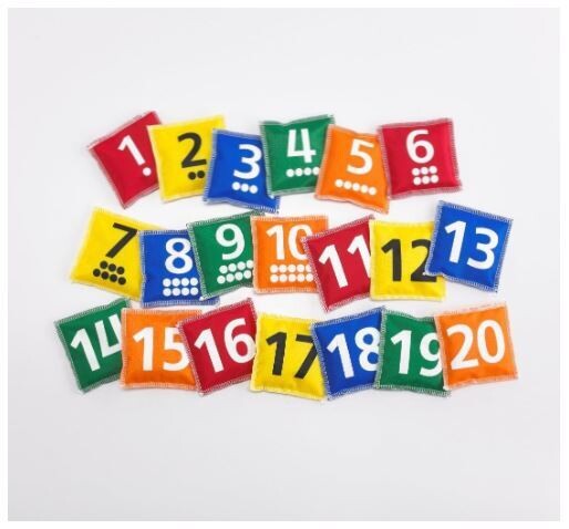 Number Bean Bags: 1-20