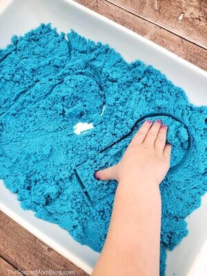 Moon/Kinetic Sand - Blue