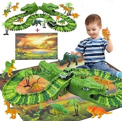 Tobeape® 154 Pieces Dinosaur Explorer Island Play Toys, Dinosaur World Discovery Expedition-Realistic Figures for Kids Best Gifts Toys for Boys Ages 3+