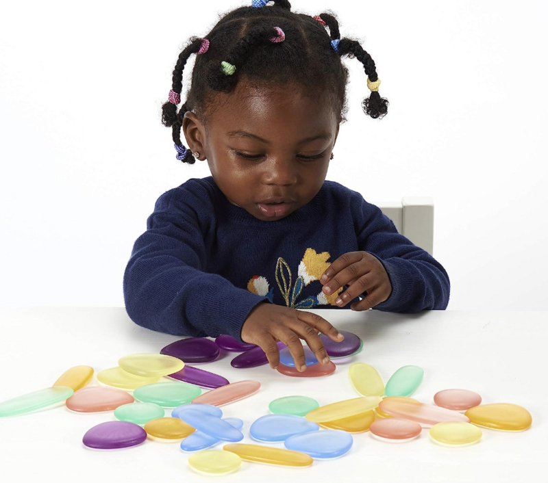 Clear Junior Rainbow Pebbles