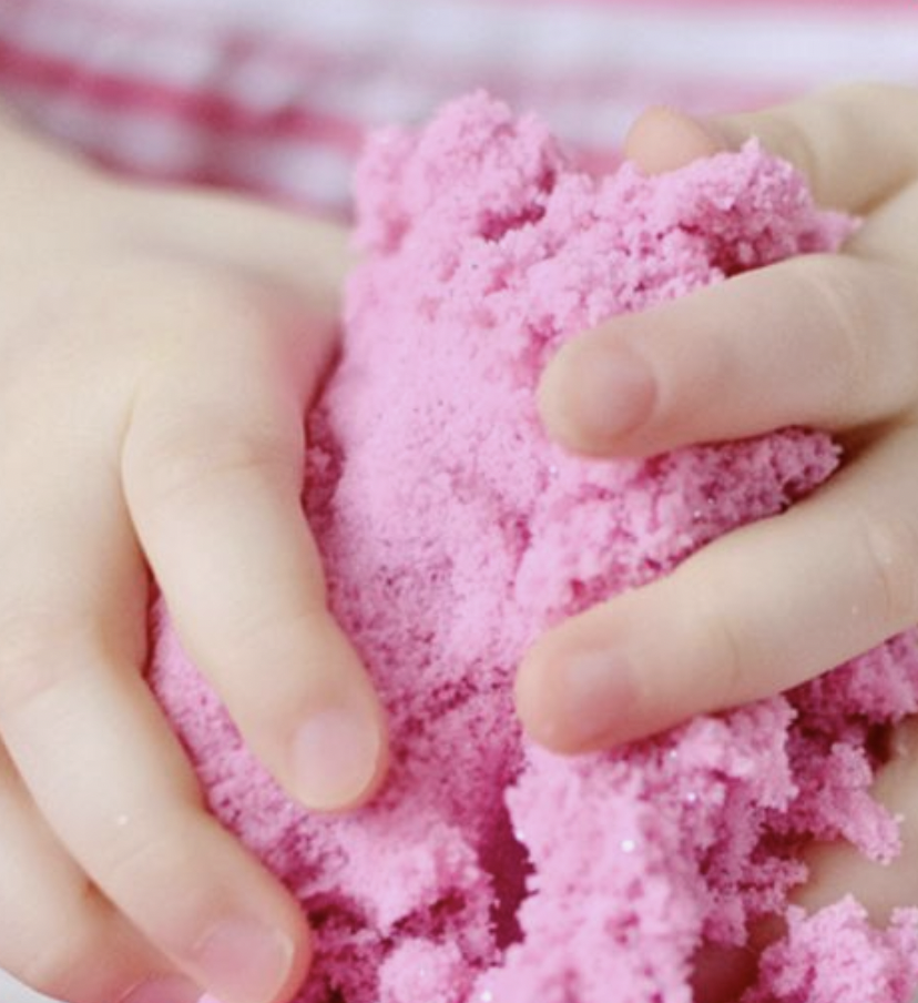 Moon/Kinetic Sand - Pink