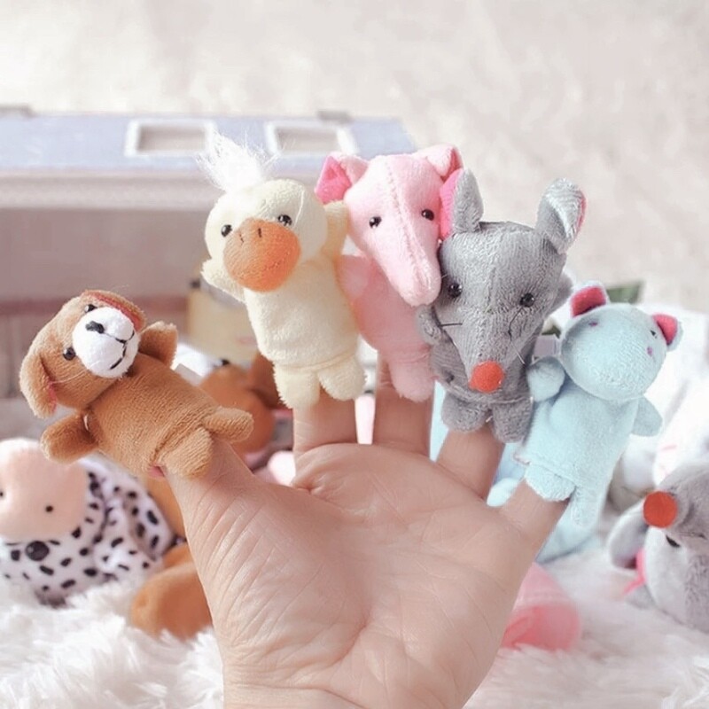 Animal Finger Puppets - Zoo Set of 10
