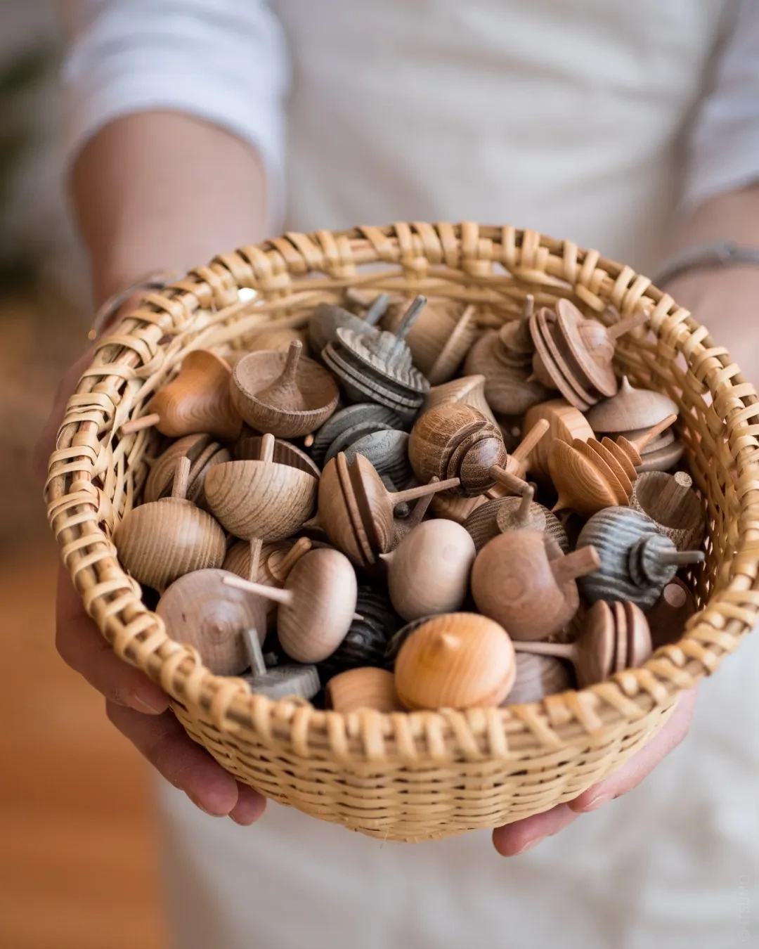 Set of Tops, Spinners, Cones &amp; Shapes