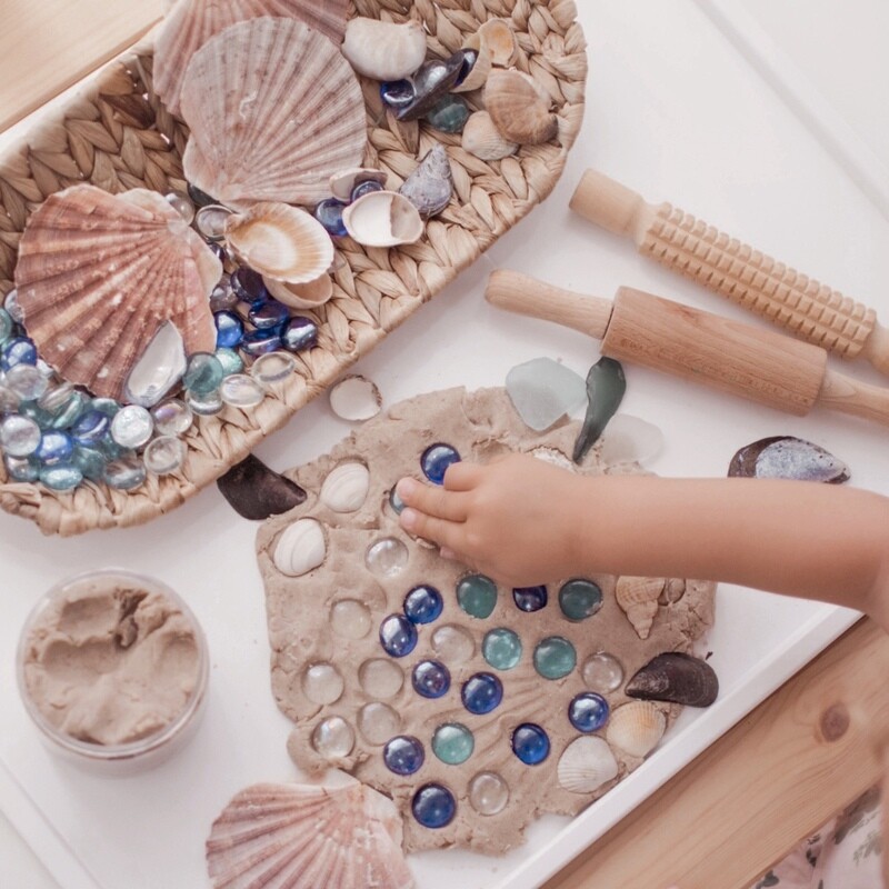 Glass Stones/Pebbles - Ocean-Inspired Tones