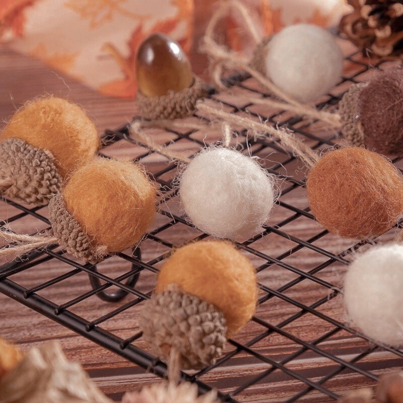 Felt Acorns - Autumn