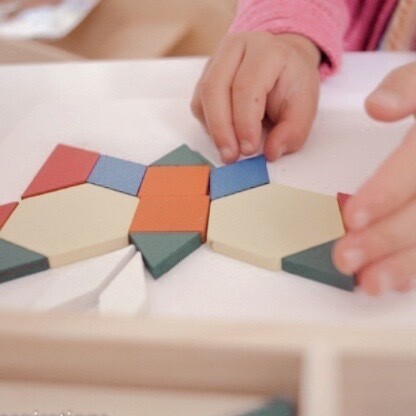 Geometric Shape Pattern Blocks