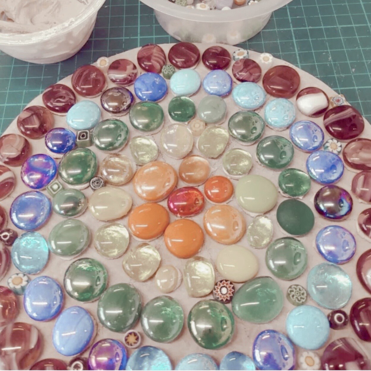 Glass Stones/Pebbles - Colorful Mixed (Pack of 100)