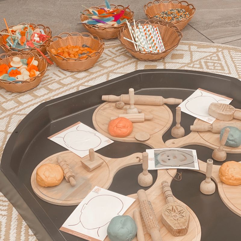Playdough Mat Set - Blank Face