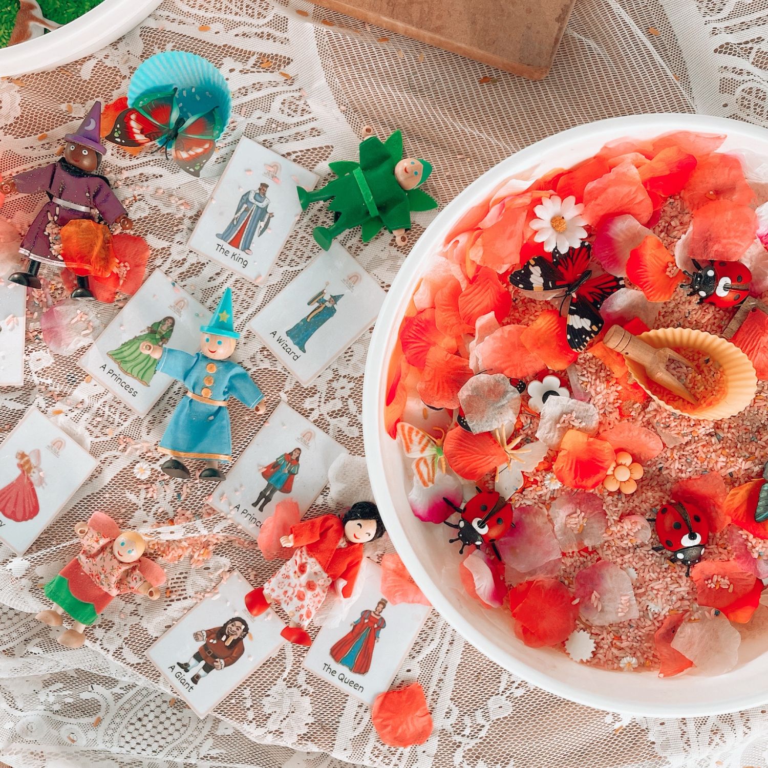 Wizards &amp; Fairies - Rice-Based Sensory Tray Set