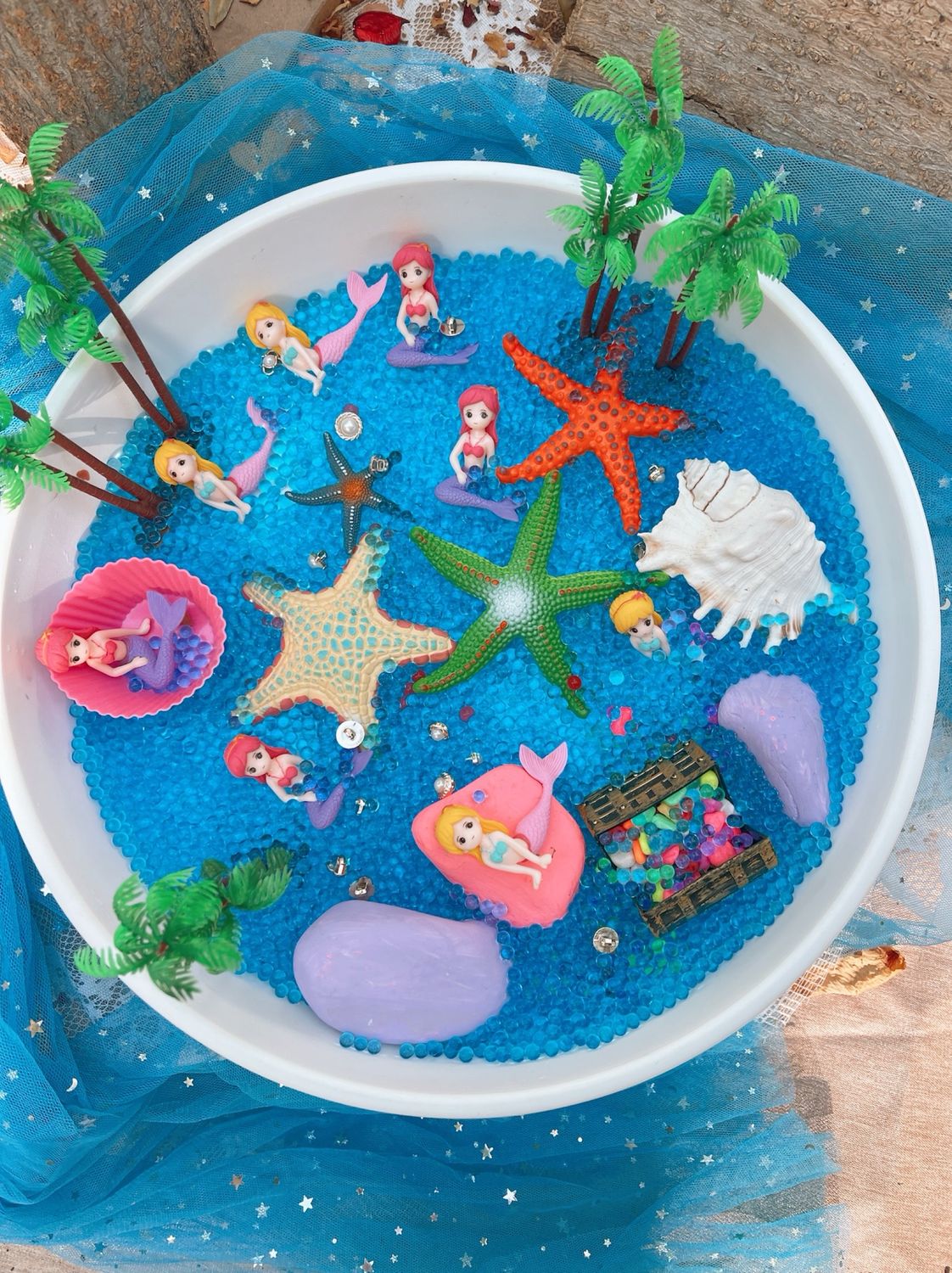 Mermaid Treasures - Water Bead Based Sensory Tray Set