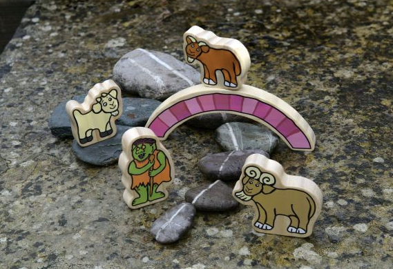 The Billy Goats Gruff Wooden Characters