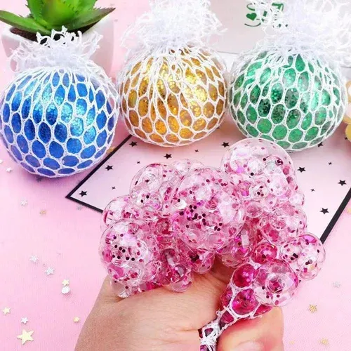 Squishy Stress Mesh Ball-Pack of 12