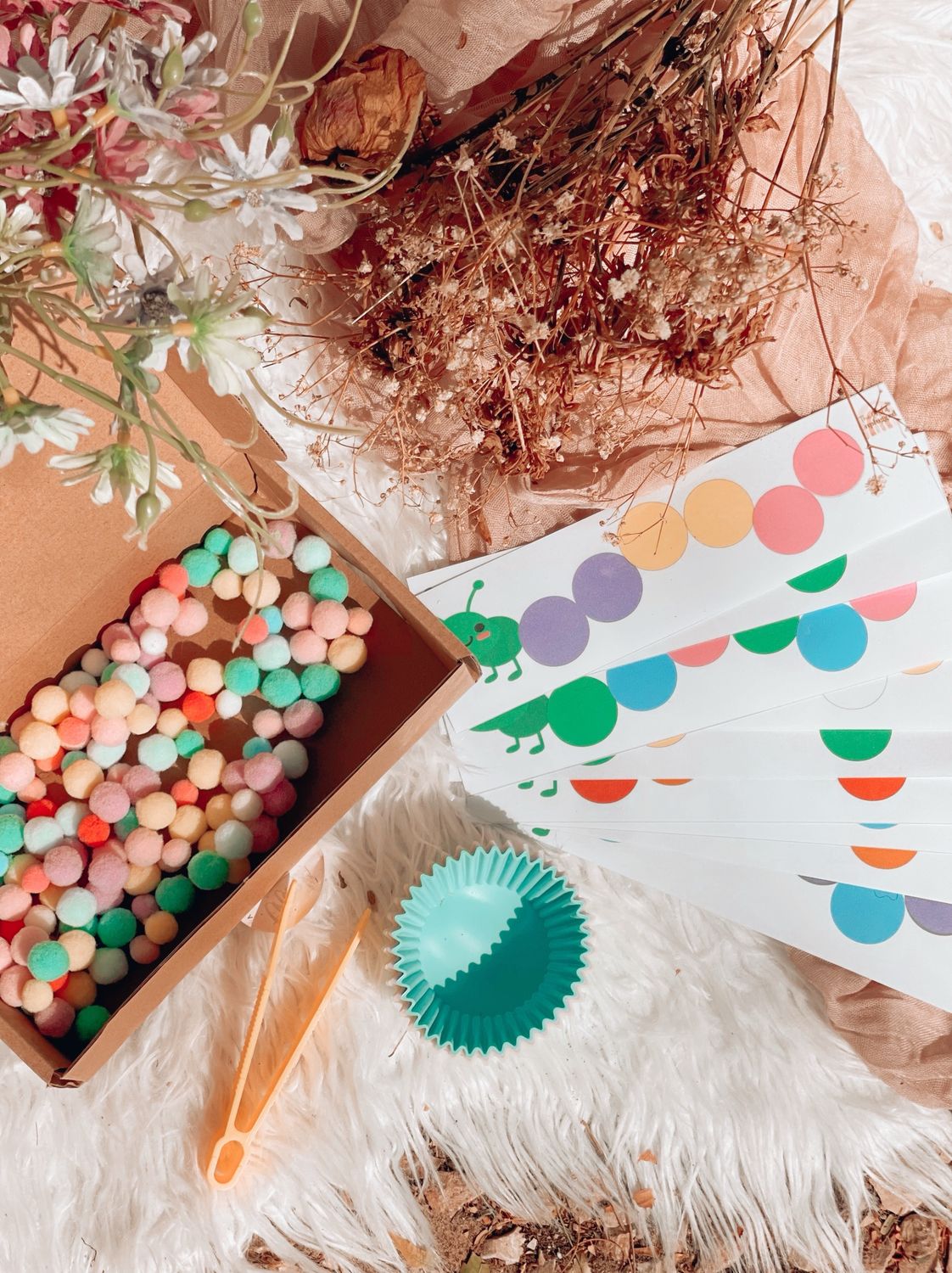 Caterpillar Color Match Activity Box