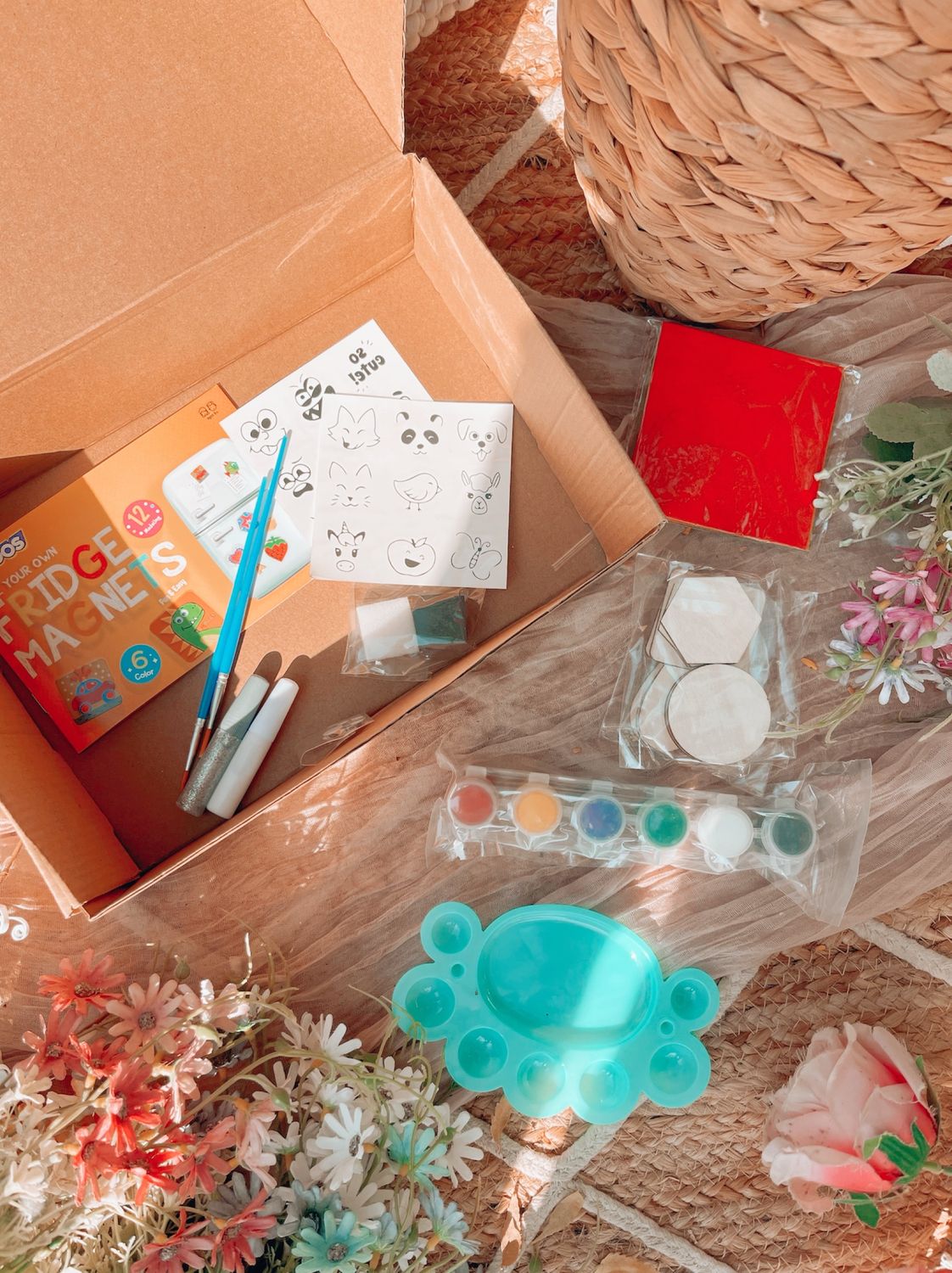 DIY Fridge Magnet Activity Box