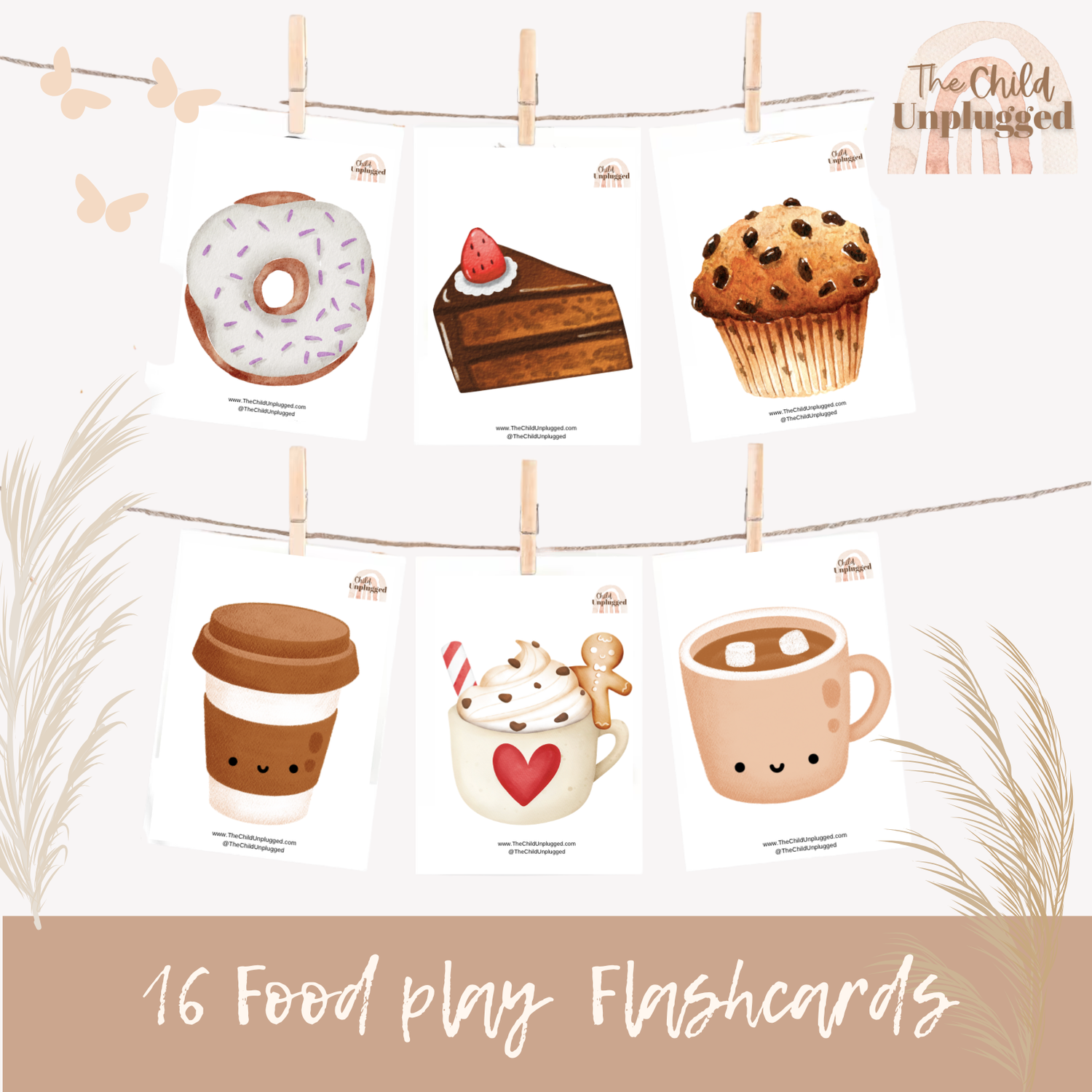 Flashcards - Food Play: Pack of 16