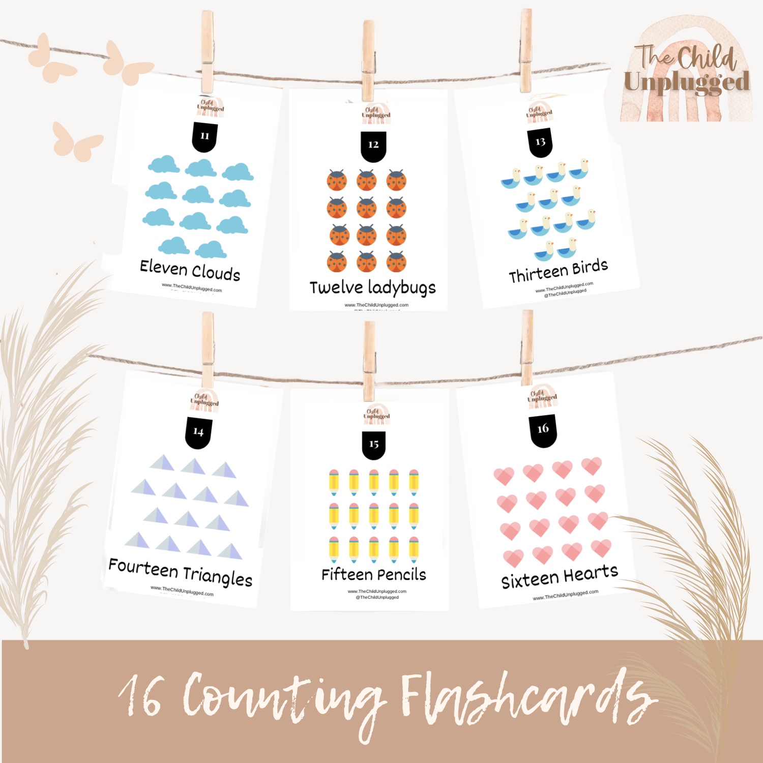 Downloads: Count &amp; Learn Cards-8 pages