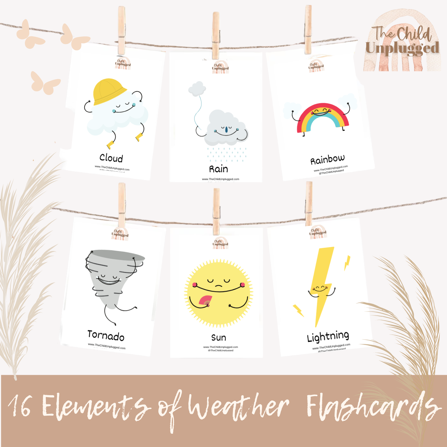 Downloads: Elements of Weather Cards-8 Pages