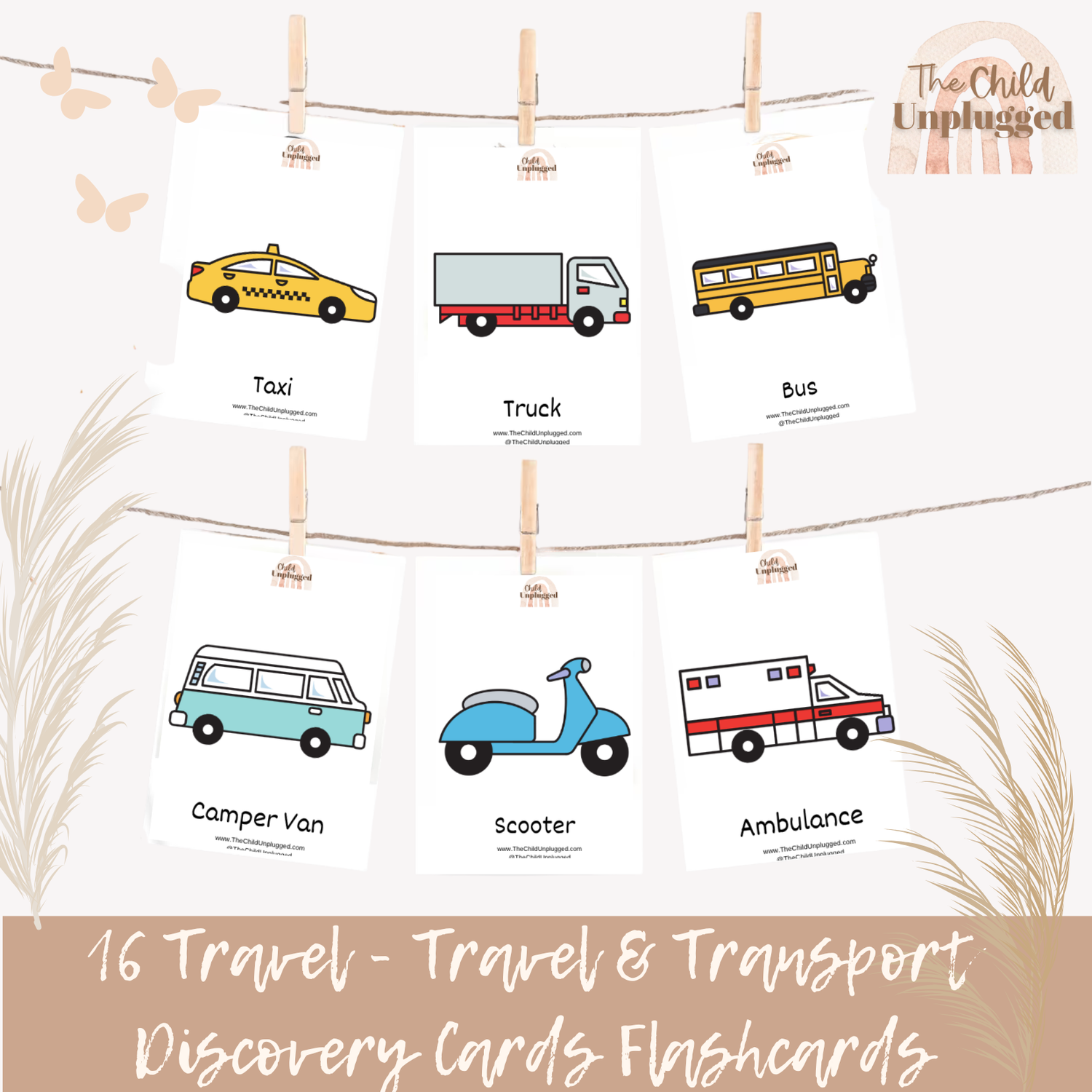 Downloads: Travel &amp; Transport Discovery Cards-2 Pages