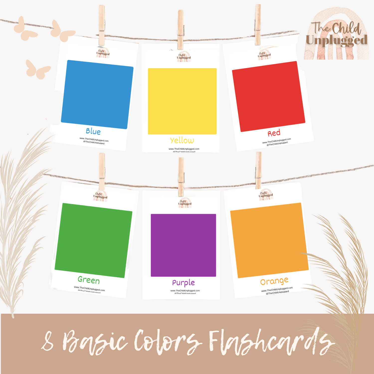 Basic Colors Flashcards