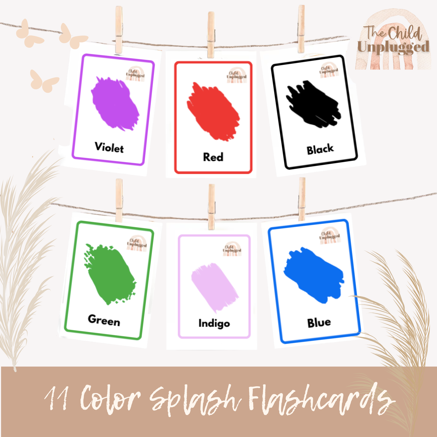 Downloads: Color Splash Flashcards-6 Pages